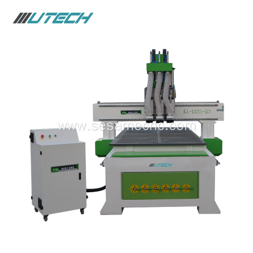 Three processes woodworking machine cnc router